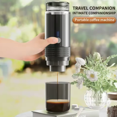 Travel Coffee Maker – 2-in-1 Capsule & Ground Coffee Machine